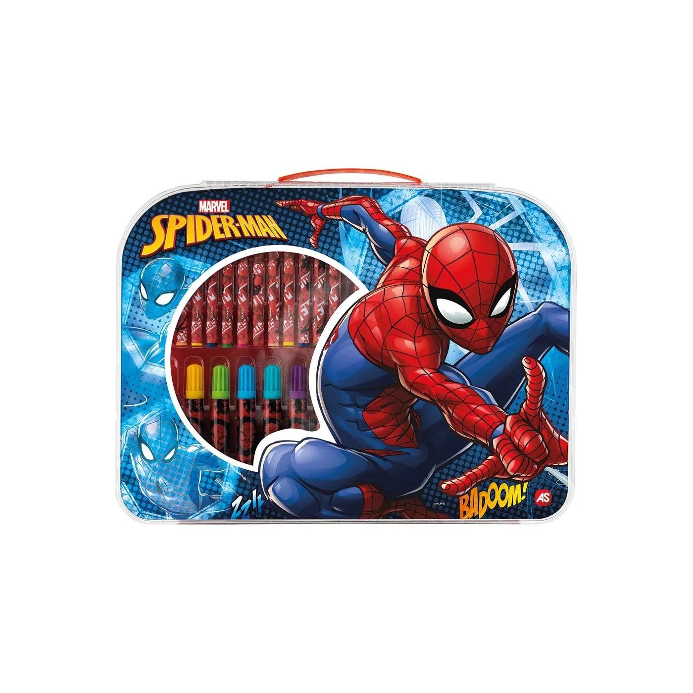 Matite colorate Spiderman - Blister 18 pezzi - Dimensionegift