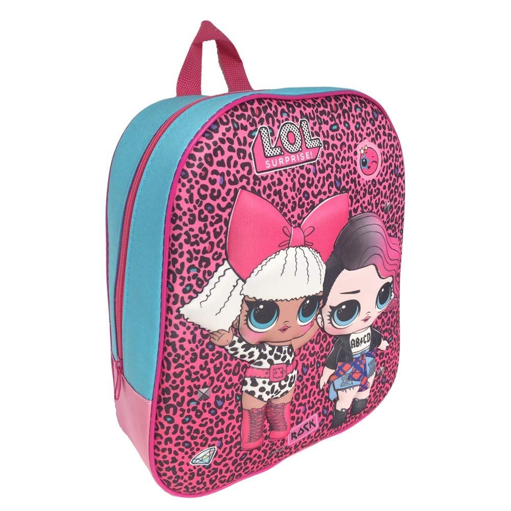 LOL Surprise. Zaino Borsa Scuola Asilo diva Rocker Dolls 32 x 27 x 10 Cm