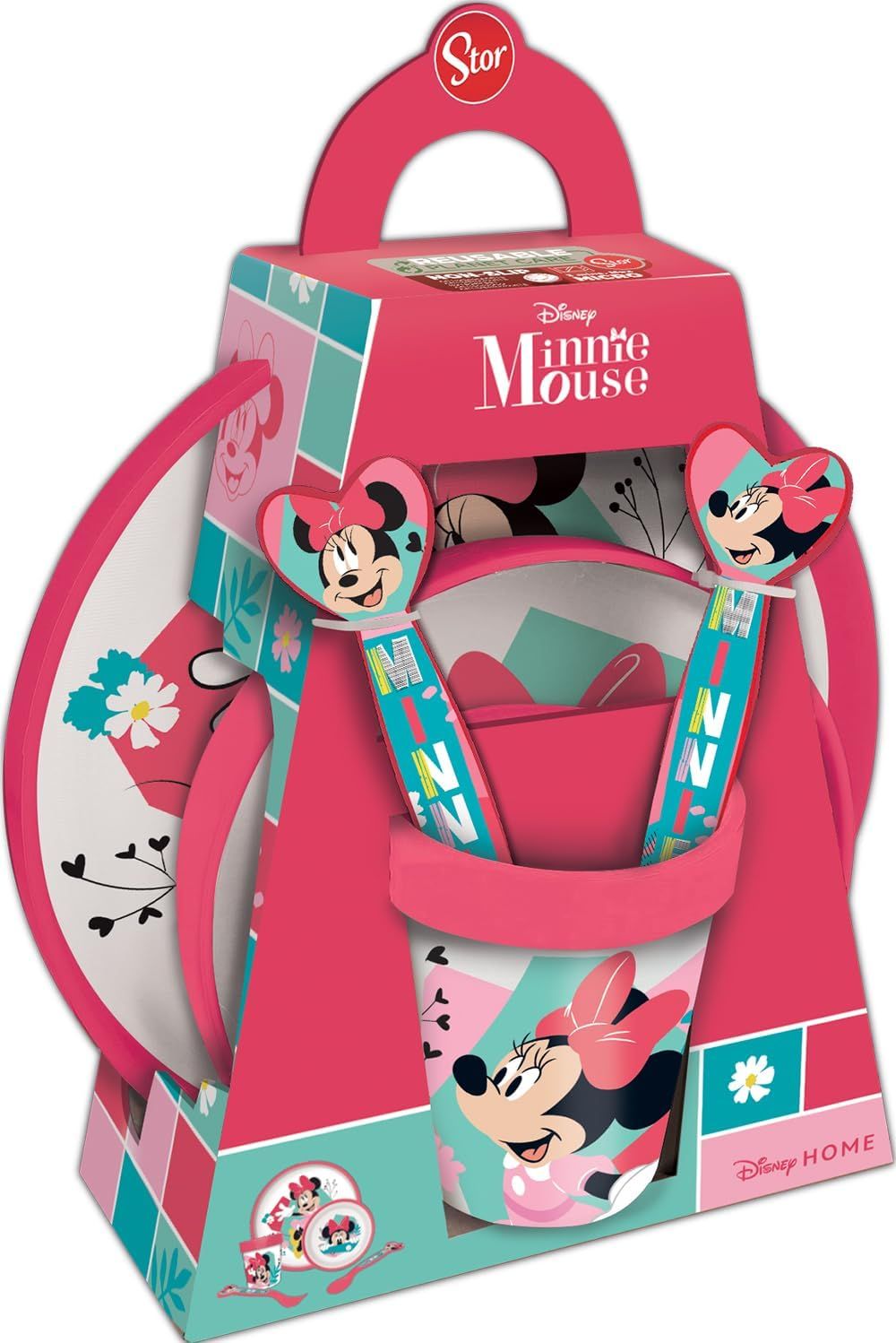 Set di accessori Minnie Mouse Rosa 2 Pezzi 8445484239348