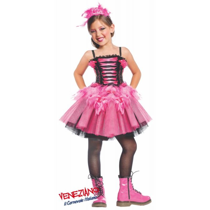 Costume di Carnevale Lady Punk Baby Veneziano 3/6 Anni 50636