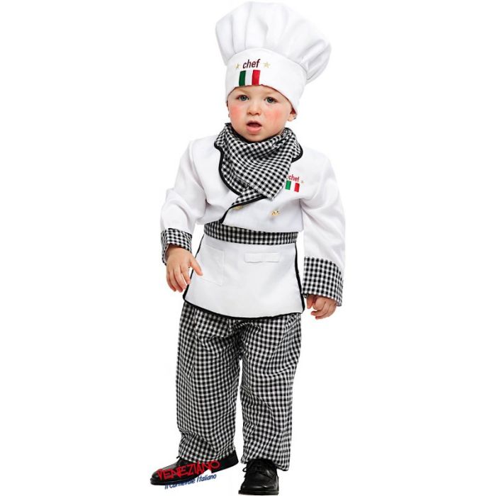 Carnevale Veneziano Vestito Carnevale Chef Bambino Costume Di