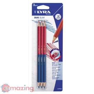 Matita Bicolore Blu-rosso - 3 Pz.