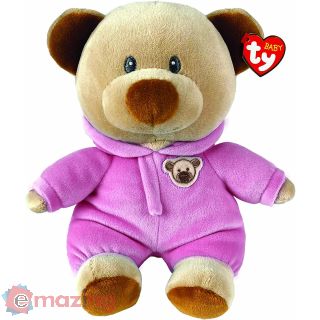 Peluche TY Baby orsetto con pigiama rosa 28 cm