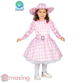 Vestito Carnevale Barbie Rosa Età 4/5 Anni COD. 0110 (83 cm)