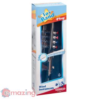 Toy Band Play. Tromba Cromata Media A 4 Pistoni/Note Colorati