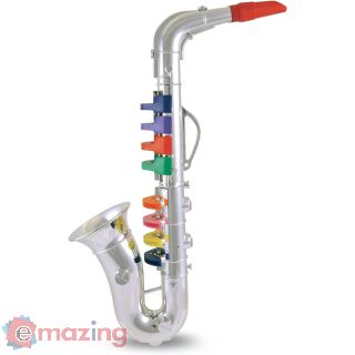 Bontempi Sassofono Cromato Grande a 8 Note
