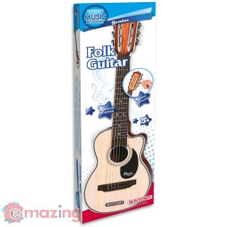 Music Academy Genius Chitarra folk in plastica a 6 corde in metallo