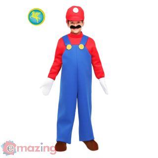 Vestito Carnevale Mario (Super Mario Bros) Età 6/7 Anni COD. 1643 (107 cm)