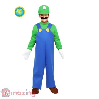 Vestito Carnevale Luigi Età 6/7 Anni (Super Mario Bros) (107 cm) COD. 1644