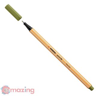 Penna Stabilo Point 88 88/37 - Verde Muschio con Punta Fine 0.4 mm
