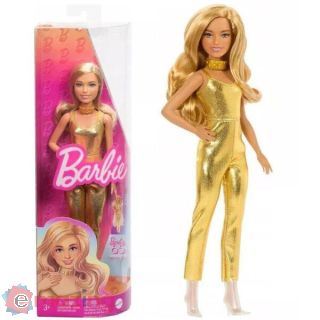 Bambola Barbie Bionda Abito Gold N.222