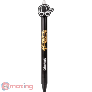 Penna Geolier a Scatto Blu con Topper Black Hat