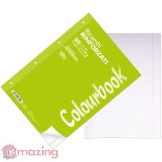 Colourbook - Ricambi Rinforzati A4, 50 Fogli, Righe B
