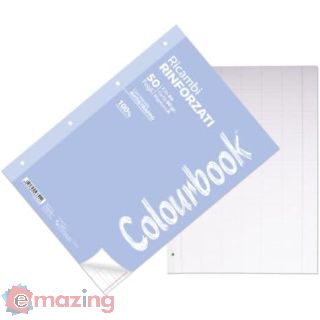 Colourbook - Ricambi Rinforzati A4, 50 Fogli, Righe A