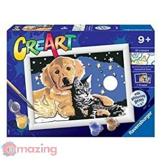 Ravensburger - Creart Serie E: Cielo Stellato, Kit per Dipingere con I Numeri,