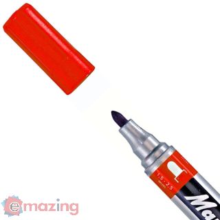 Marcatore Permanente Stabilo Mark 4 All 651/40 - Rosso Punta Tonda