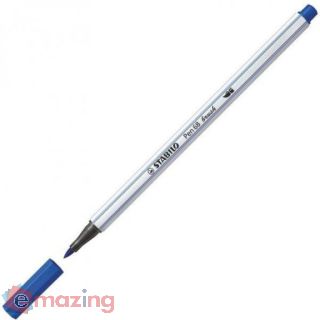 Pennarello Stabilo Pen 68 Brush 568/32 - Blu Oltremare con Punta a Pennello