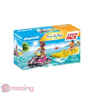 Playmobil 70906 Starter Pack Moto D'acqua con Banana Boat