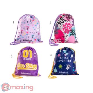 Colourbook Colour Bag - Zaino a Sacca (COL23570) - 4 Assortiti
