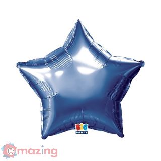 Palloncino Stella Blu Metal Foil 18''