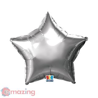 Palloncino Stella Argento Metal Foil 18'