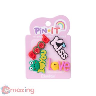 4 Spillette Decorative Kiss e Love