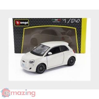 Fiat 500e (2023) Bianca/grigia Sc. 1:24