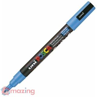 Marcatore Uni Posca Blu Cielo Punta Fine