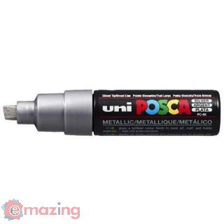 Marcatore Uni Posca Argento P. Scalpello