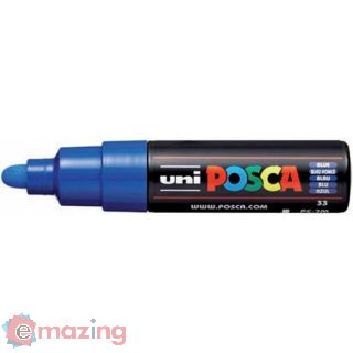 Marcatore Uni-ball Pc-7m Azul Blu
