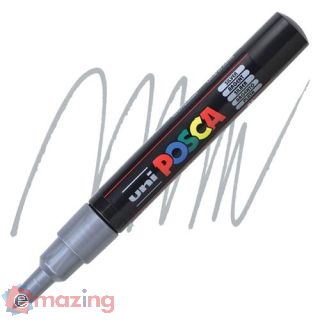 Pennarello Osama Uniposca Pc1m Extra Fine Argento