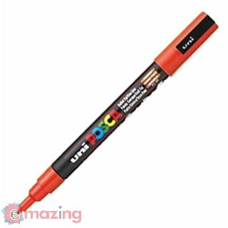 Marcatore Uni Posca Arancione Punta Fine