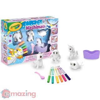 Crayola Washimals, Set Attività Peculiar Pets, per Colorare e Fare il Bagnetto ai Cuccioli