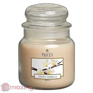 Candela in Giara Media Sweet Vanilla - Durata Fino a 90 ore di Combustione