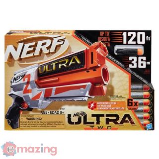 Nerf Ultra. Two (blaster Motorizzato a Retrocarica Rapida, 6 Dardi Nerf Ultra, Compatibile Solo con I Dardi Nerf Ultra)