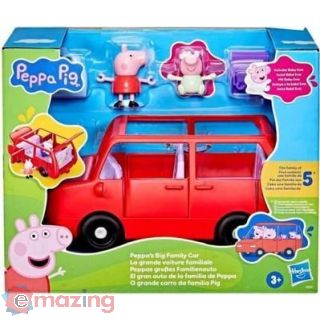 Peppa Pig, L`automobile di Famiglia di Peppa, Playset,hasnro,eta 3+