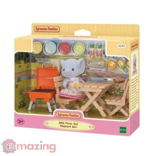 Set Barbeque per Picnic ragazza Elefante Sylvanian Families