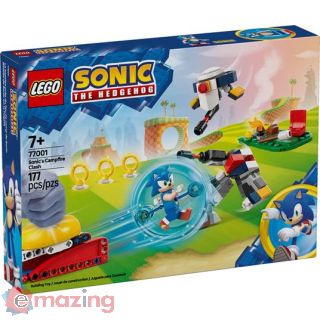Lego Sonic 77001 Duello al Falò di Sonic, Giochi per Bambini e Bambine 7+ con Personaggi Videogioco per Gamer