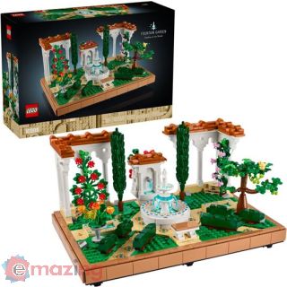 Lego Icons 10359 Il Giardino della Fontana, Modellino da Costruire per Adulti da Collezione, Idea Regalo per Donna o Uomo