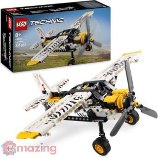 Lego Technic 42198 Aereo Bush, Aeroplano Giocattolo da Costruire, Giochi per Bambini 8+, Modellino di Veicolo con Funzioni