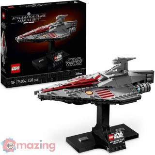 Lego Star Wars 75404 Nave D'assalto Classe Acclamator, Astronave da Collezione con Supporto, Regalo per Adulti, Uomo e Donna