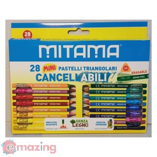 24 Mini Pastelli Traingolari Cancellabil