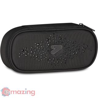 Astuccio Round Seven Nero Brillantinato Glitzycute