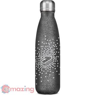 Borraccia Seven Termica 500ml Nera Brillantina Glitzycute