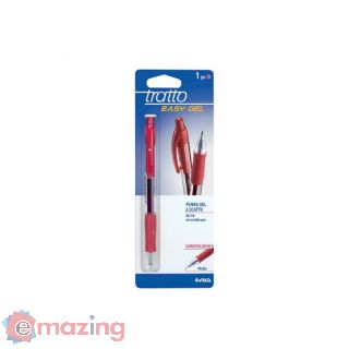 Penna Gel a Scatto Rossa