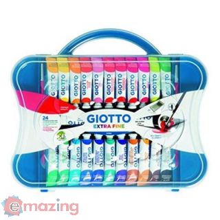 Tempera Giotto Extra in tubetto 12 ml. Scatola 24 colori assortiti