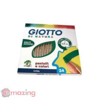 Pastelli Giotto di Natura. Scatola 24 matite colorate assortite
