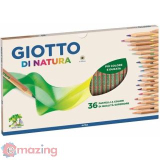 Pastelli Giotto di Natura. Scatola 36 matite colorate assortite