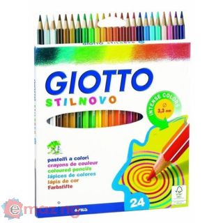 Pastelli Giotto Stilnovo. Scatola 24 matite colorate