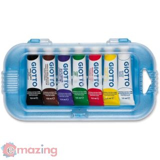 Tempera Giotto Extra in tubetto 7,5 ml. Scatola 7 colori assortiti